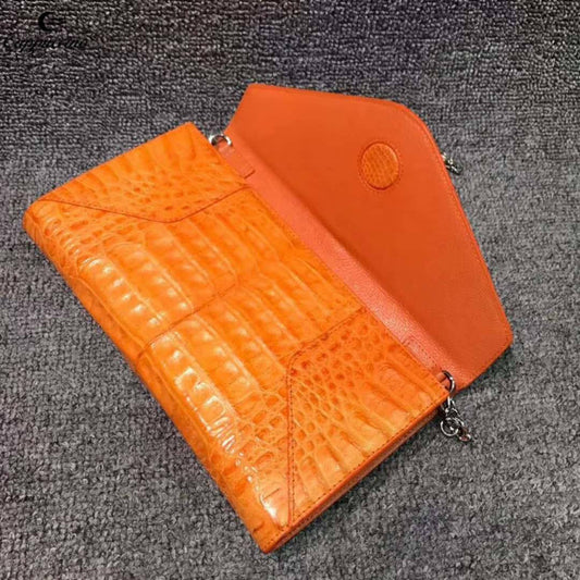 Bright Orange Dot Embossed Long Fold Wallet with Binding Strap, Multi-Slot Handheld Card Purse for Daily Outfit Matching