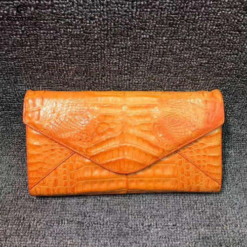 Vivid Tone Embossed Envelope Clutch Wallet with Detachable Metal Chain, Dual-Use Crossbody Hand Purse for Daily Styling Matching